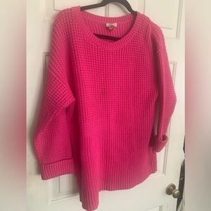Garnet Hill Chunky Knit Crew Neck Sweater SZ Large